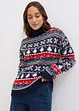 Pull de Noël à col roulé, bonprix