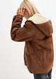 Veste en shearling à capuche, bonprix