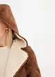 Veste en shearling à capuche, bonprix