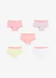 Lot de 5 shorties fille, bonprix