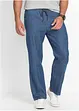 Pantalon taille extensible classique en coton léger, droit, bonprix