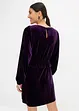 Robe courte en velours doux, bonprix