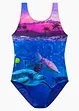 Maillot 1 pièce fille avec polyamide recyclé, bonprix