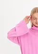 Pull col roulé en maille côtelée, bonprix