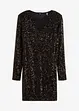 Robe à sequins et épaulettes, bonprix