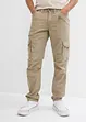 Pantalon cargo 100% coton, coupe droite et loose, bonprix