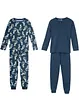 Lot de 2 pyjamas en coton doux, bonprix