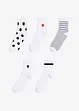 Lot de 5 paires de chaussettes courtes avec accroche-cadeau, bonprix