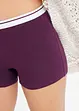 Lot de 4 boxers coton mi-longs pour femme, bonprix