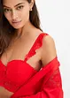 Soutien-gorge balconnet à armatures en dentelle légèrement pailletée, bonprix