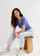 Jean flare taille haute, cropped, bonprix