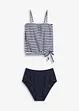 Tankini oversize (ens. 2 pces) à bretelles amovibles, bonprix