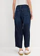 Jean balloon taille mi-haute, doux et raccourci, bonprix