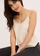 Top avec broderies anglaises 100% coton, bonprix
