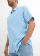 Chemise manches courtes en lin mélangé léger, bonprix
