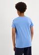 Lot de 2 T-shirts à col tunisien, bonprix