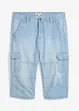 Jean cargo 3/4 Regular droit et extensible, bonprix