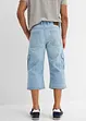 Jean cargo 3/4 Regular droit et extensible, bonprix