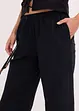Pantalon large et texturé, bonprix