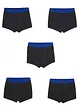 Lot de 5 boxers avec coton doux, bonprix