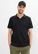 Polo en coton texturé, bonprix