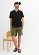 Polo en coton texturé, bonprix