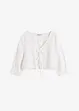 Blouse en broderie anglaise à manches bouffantes, bonprix