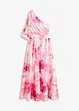 Robe asymétrique en satin brillant, bonprix