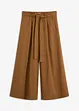 Pantalon en popeline de coton et ceinture (ens. 2 pces), bonprix