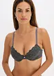 Soutien-gorge à coques satin et dentelle, bonprix