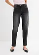 Jean barrel taille mi-haute, bonprix
