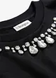 Sweat oversize avec détail strass, bonprix
