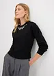 Sweat oversize avec détail strass, bonprix