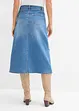 Jupe en jean extensible, taille haute, bonprix