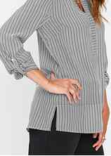 Blouse Tunique Noire Et Dorée - Polyester/Élasthanne - Taille 48 - Occasion Très Bon État