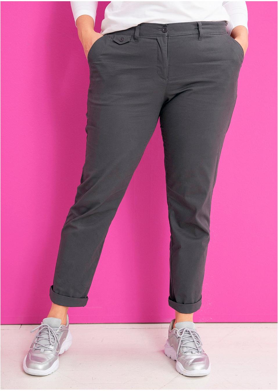 Short Chino Femme - Bermuda Court Grandes Tailles H31, 95% Coton 5% élasthanne, Lavable Machine