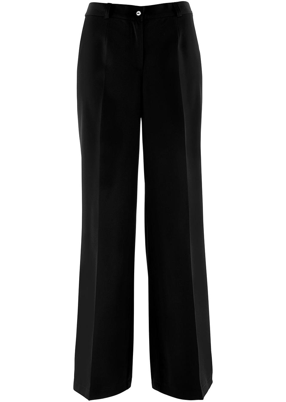 Pantalon extensible bootcut et taille haute ajustable - noir, T.N.