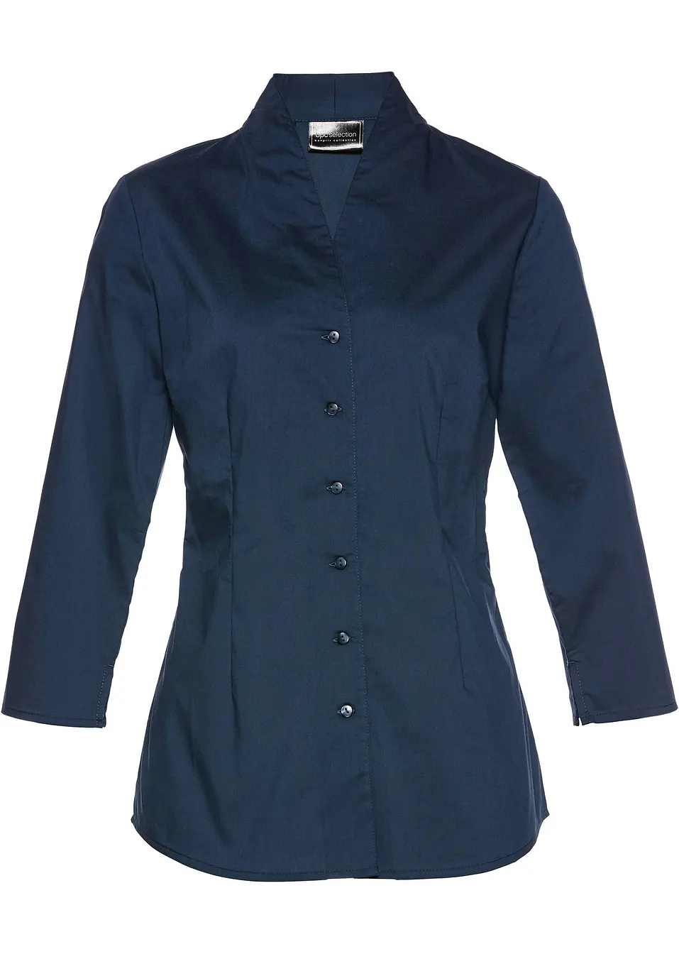 Chemisier Femme Collective Concepts - Bleu Et Noir, Col Scoopneck, Taille M - Occasion