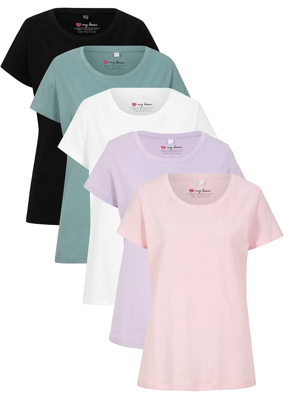 Lot de T-shirts col rond