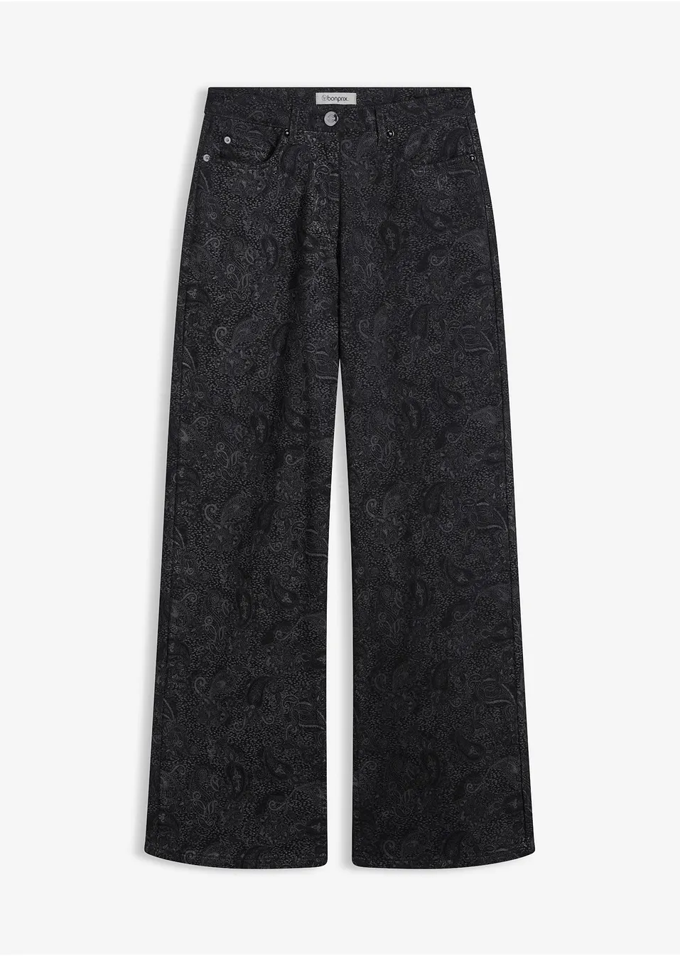 Pantalon Formel Femme - Coupe Boyfriend Noir/gris - Taille 5 - Neuf Sans étiquettes - Superbe Matière