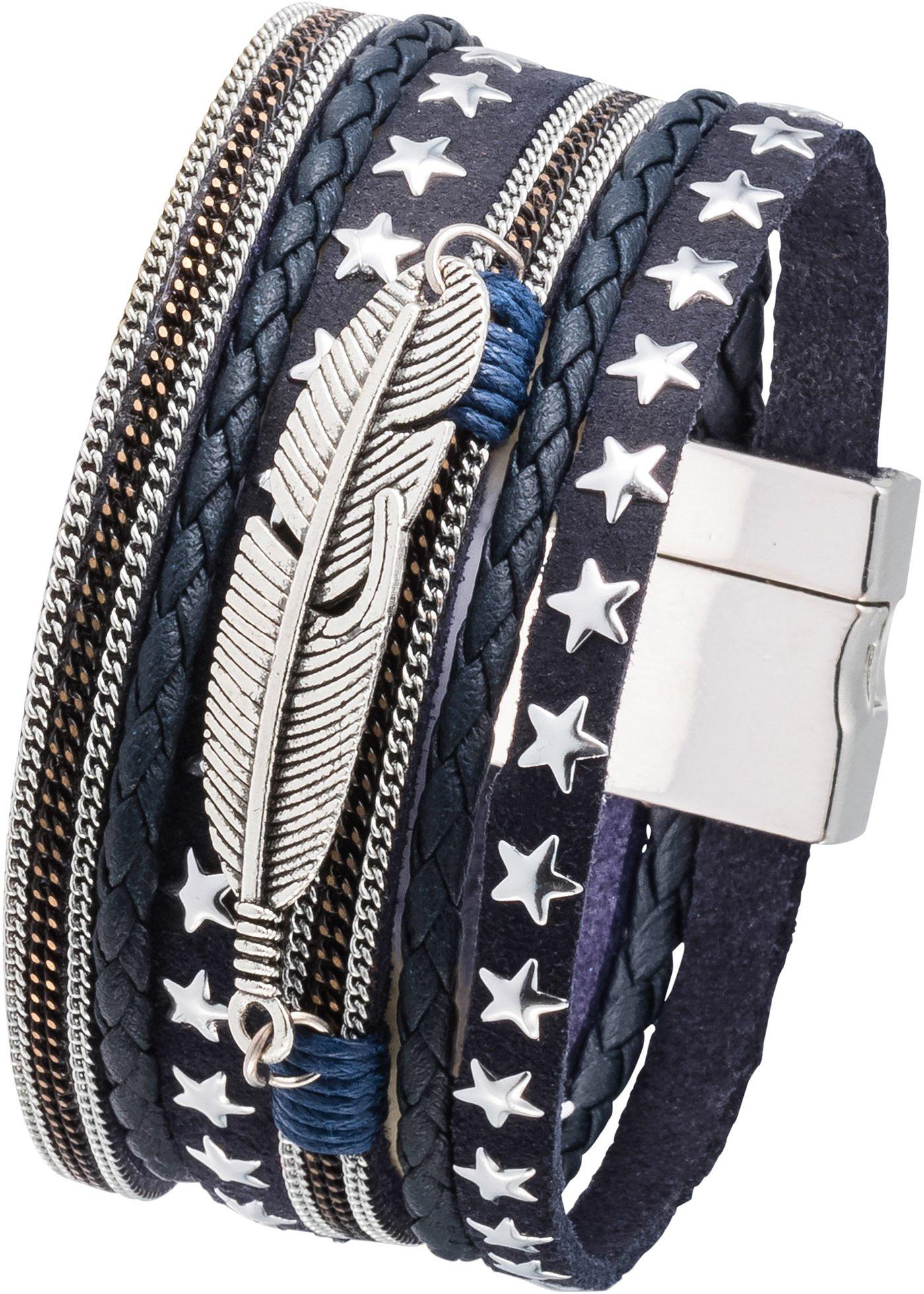 Bracelet à plume & étoiles