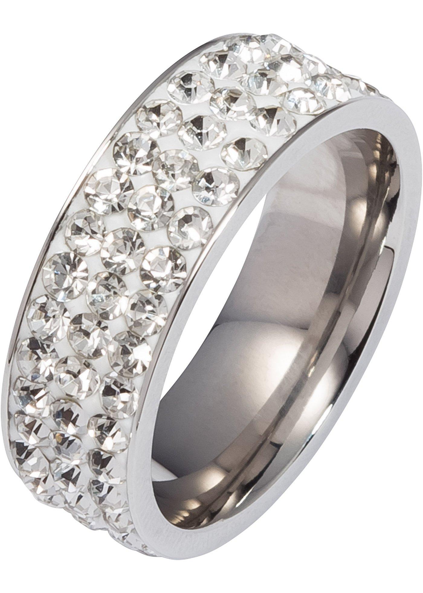 Bague avec pierres en strass