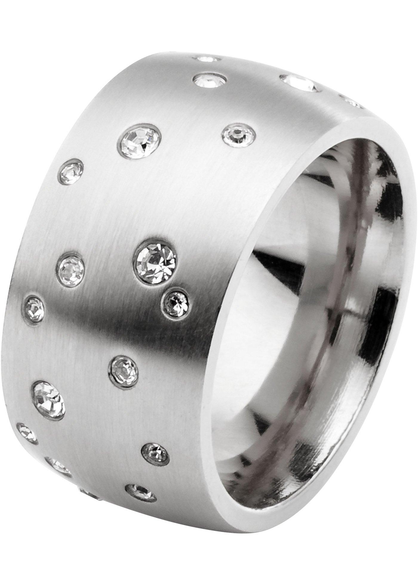 Bague acier inoxydable avec strass