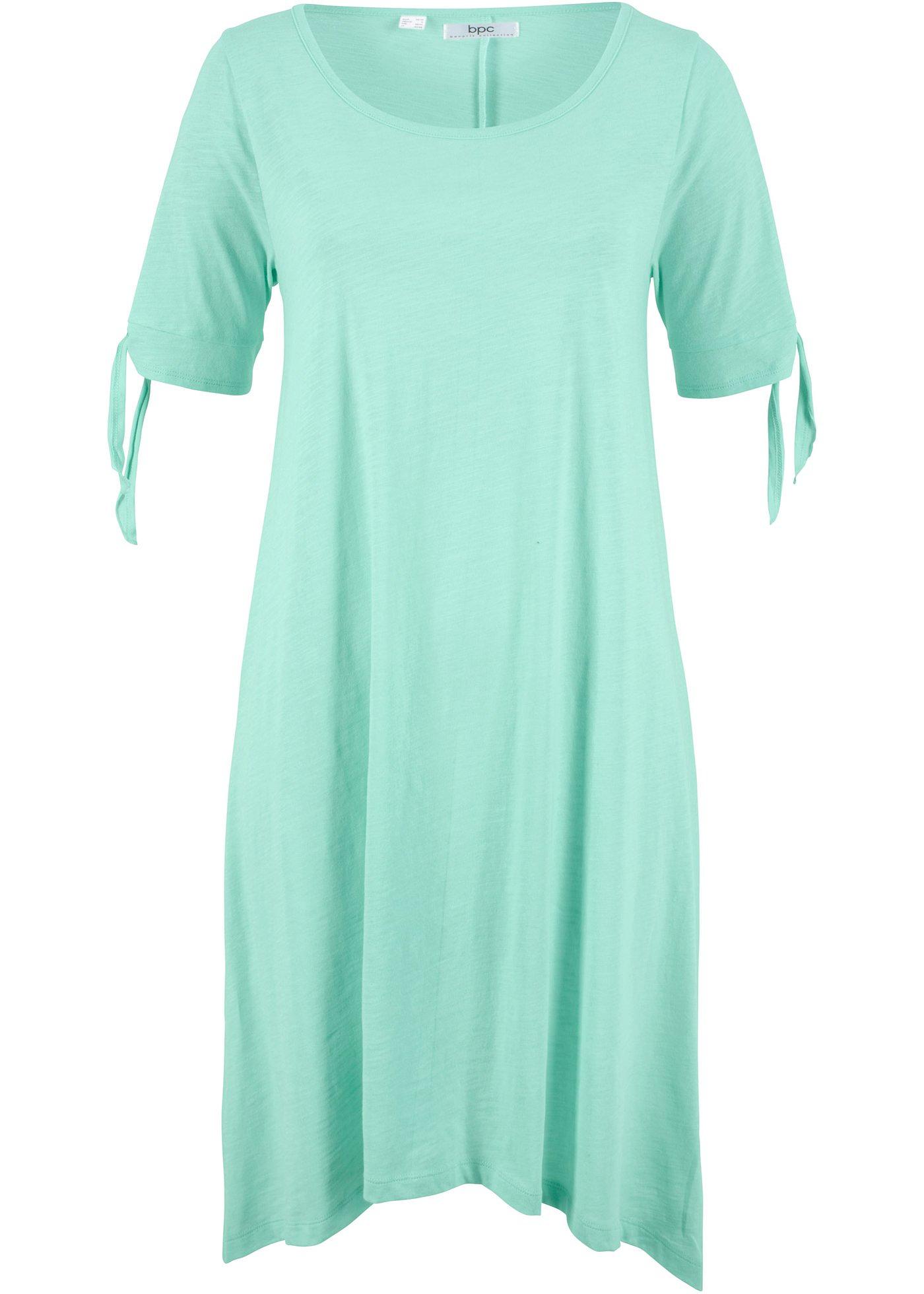 Robe fluide en coton fil flammé avec épaules fendues