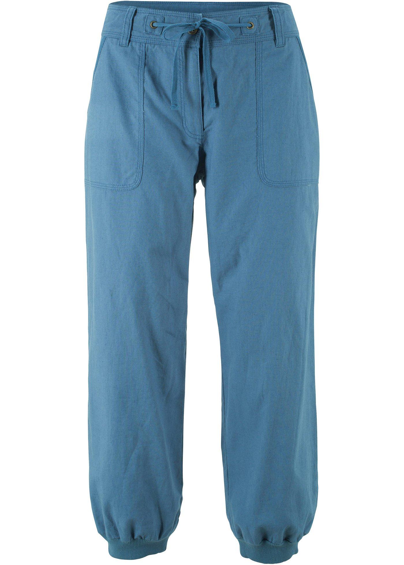 Pantalon en lin 3/4