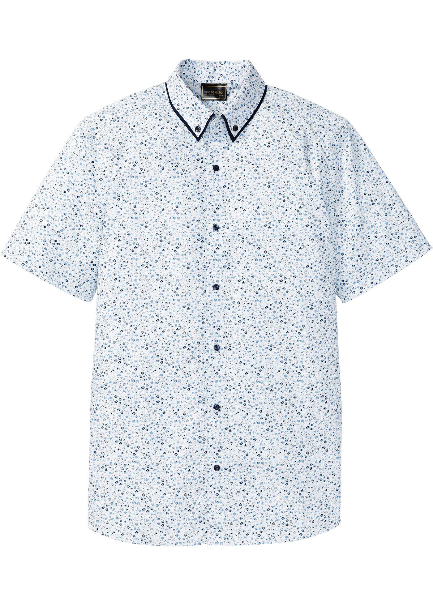 Chemise manches courtes à fleurs