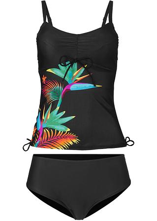 Maillot De Bain Tankini Femme Haute Pression - Deux Pièces Confortable Avec Bretelles Réglables Et Culotte Haute