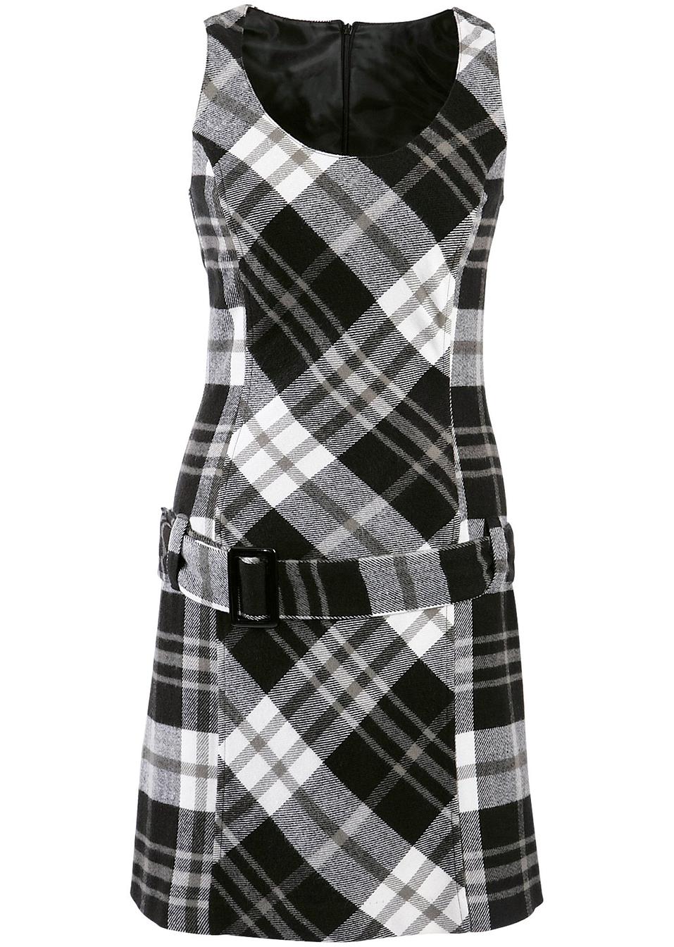 Robe noir/blanc carreaux - BODYFLIRT - bonprix.fr