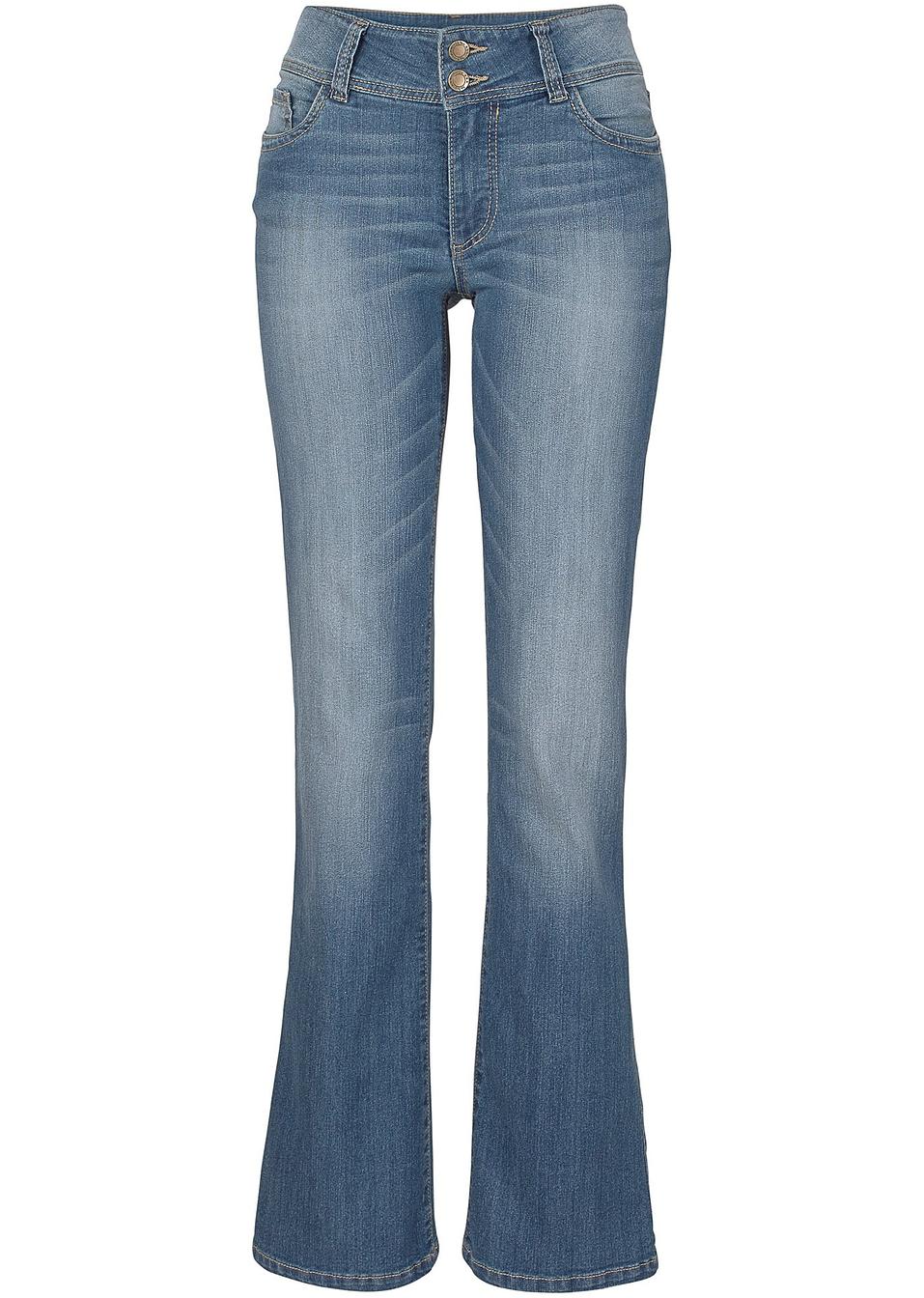 Jean extensible BOOTCUT bleu - Femme - John Baner ...