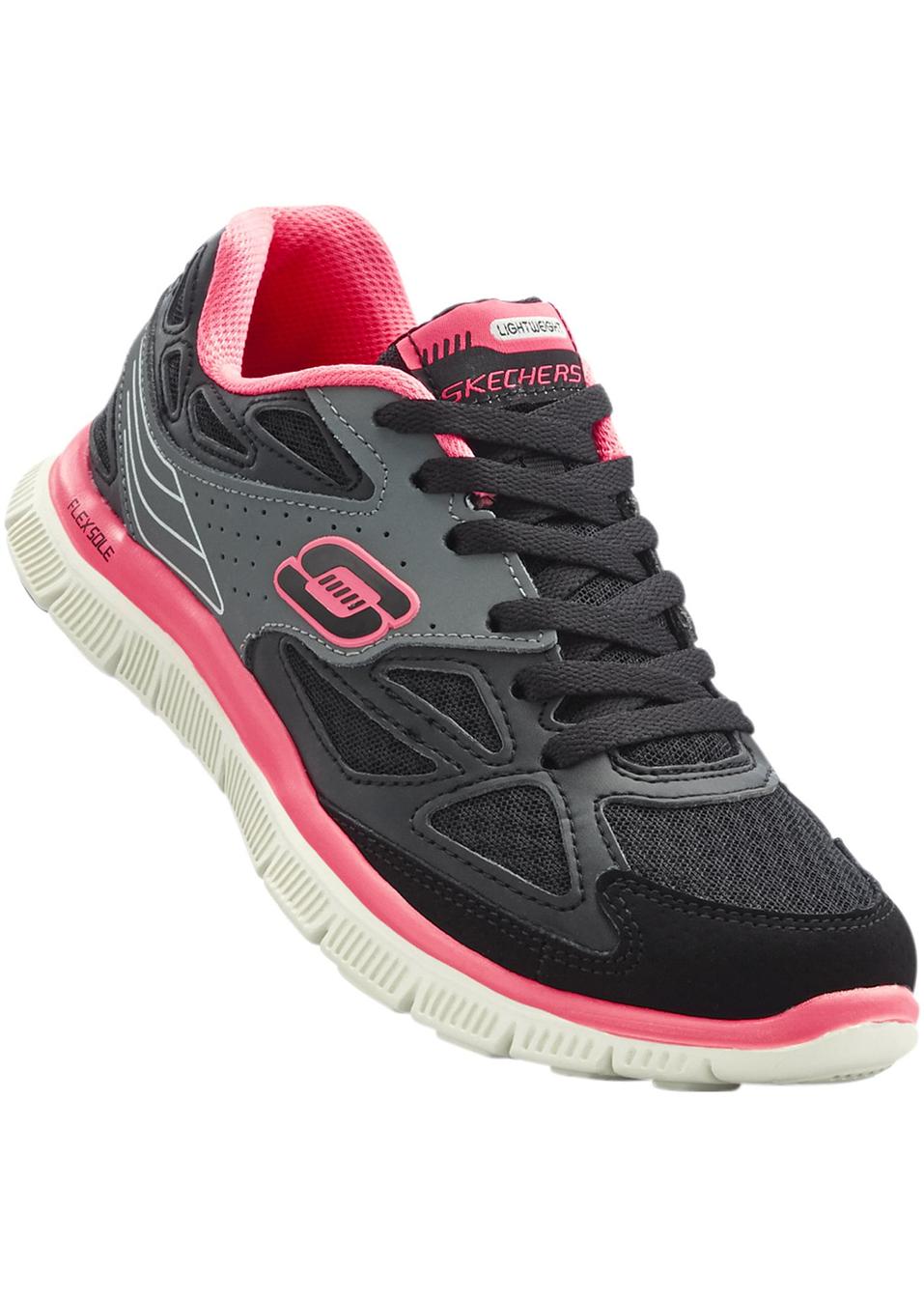 Sneakers Skechers   m moire de  forme  noir fuchsia 